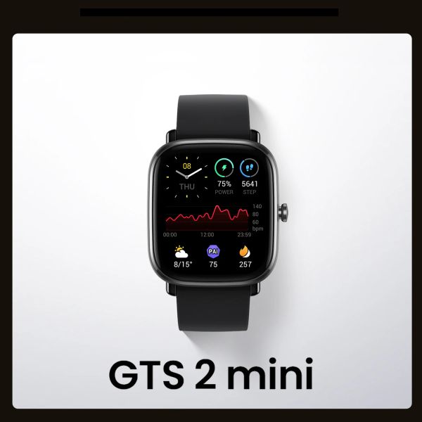 Montres Amazfit Smartwatch Watch for Men GTS 2 Mini Alexa Bluetooth Sleep Monitoring 68 + Sports Mode 5ATM Smart Watches Smart Watches 99New