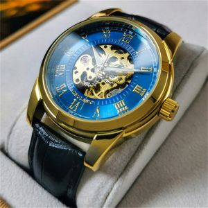 Montres Aokulasic Men Wristwatch Automatique mécanique Sport Original Topproof Male Horloge Top Brand Luxury Skeleton Hollow Watch 554