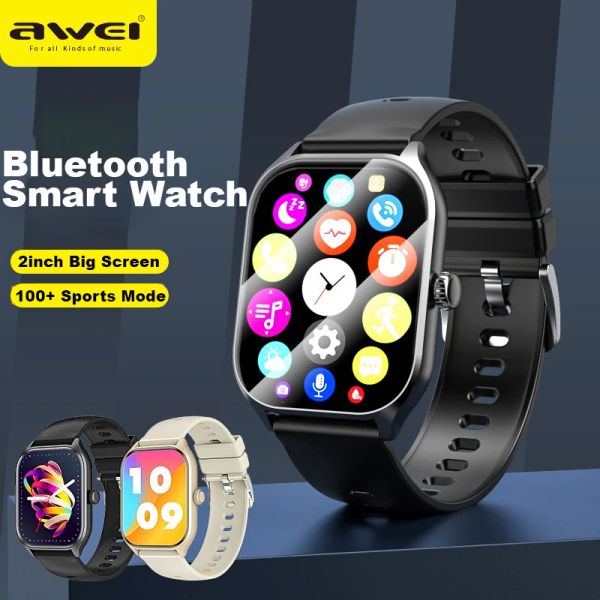 Relojes AWEI H21 Multifuncional Smart Watch Men Women Bluetooth Connected Música Música Fitness Pulsera deportiva Monitor de sueño Smartwatch