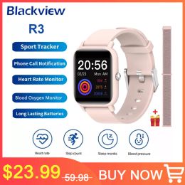 Montres Blackview R3 Smartwatch Men Smart Watch 5ATM CARDRE MONTRING MESSAGE CALL REMING SPORT pour iOS Android Poco X4 GT