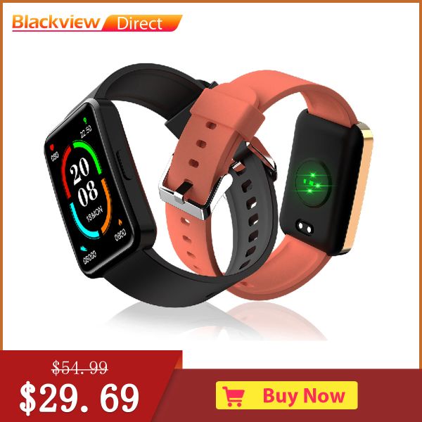 Montres Blackview R5 Smart Watch 1.57LNCH IP68 IP68 IPLOPER 260MAH Batterie Smartwatch Fitness Tracker pour iOS Android Phone Pphones pour hommes