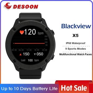 Montres Blackview X5 SmartWatch hommes femmes montre de sport horloge moniteur de sommeil Fitness Tracker fréquence cardiaque montre intelligente pour IOS Android