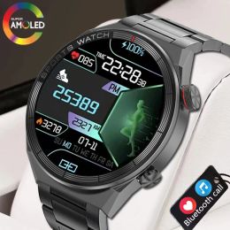 Montres Business Men Smart Watch Sports AMOLED 454 * 454 Écran NFC Contrôle d'accès Smartwatch Bluetooth Call 30m étanche 2023 Nouveau