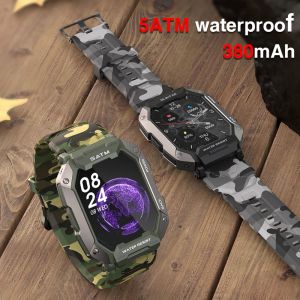 Montres C20 Military Smart Watch for Men, IP68, 5ATM, Outdoor Sports, Fitness Tracker, 24h Health Monitor, 1,71 