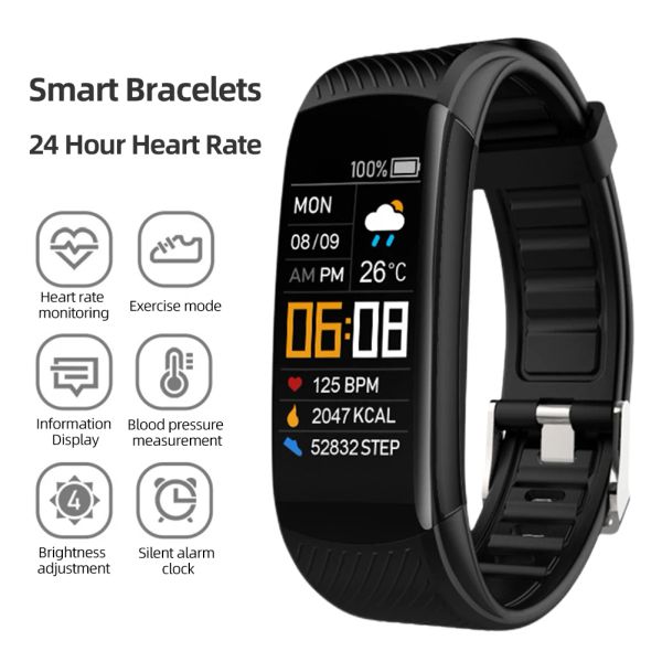 Relojes C5s Smart Watch Men Women Fitness Sports Smart Band Smart Heart Pressing Monitor impermeable Smartwatch para iOS Android