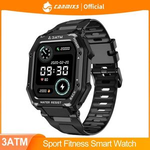 Montres CanMixs 2022 ROCK Montre intelligente hommes femmes moniteur de fréquence cardiaque Sport Fitness Bracelet Smartwatch 3ATM étanche pour Android et IOS