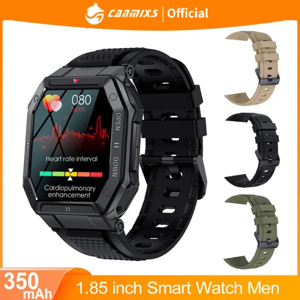 Montres Canmixs 2023 Smart Watch Men K55 Bluetooth Smartwatch For Men Health Monitor Imperproof Watch pour Android iOS personnalisé avec appareil photo