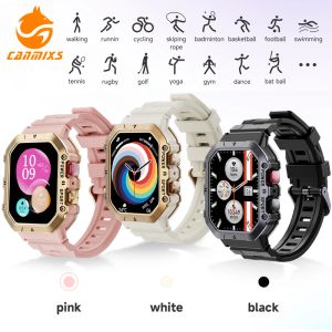 Relojes Canmixs Smart Watch de 1.65 pulgadas AMOLED 1ATM Relojes inteligentes impermeables para Android iOS Respuesta/HACER CALL Smart Fitness Tracker Watch