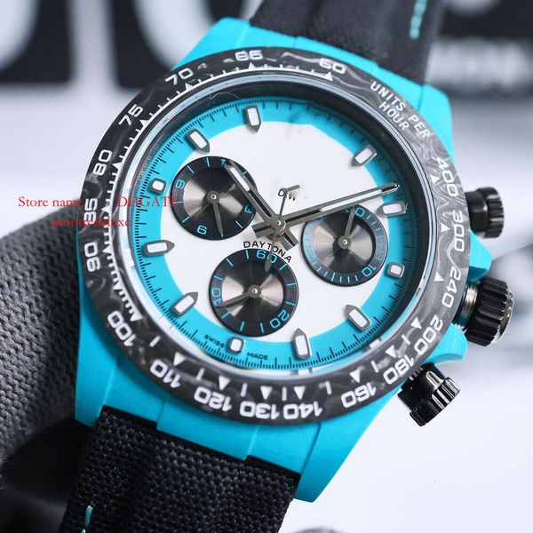 Montres Ceramic Male Superclone Chronograph Watch Tw 116508 Mouvement de montre AAAAA MENS CAL.4801 40X12.4 Factory Carbonfiber Diw 809 Montredeluxe Montredeluxe