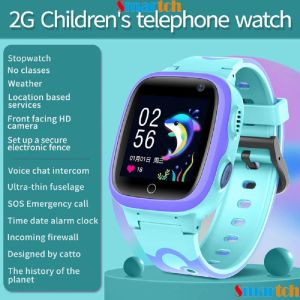 Regarde les enfants smart watch ip67 imperméable SOS téléphone smartwatch kid with sim carte hd caméra gsm cadeau lbs temps pour iOS Android