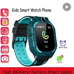 Bekijkt kinderen Smart Watch Kids Waterdichte smartwatch -pols voor jongensmeisje Polshorwatch Digital Connected Electronic Clock Child Hand Band