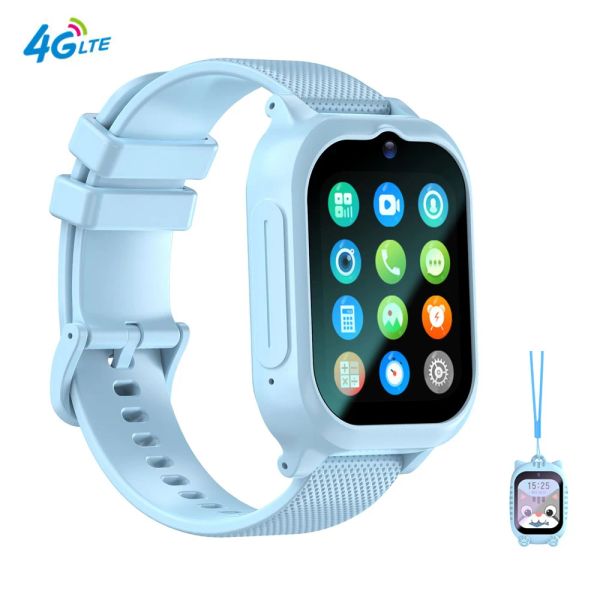 Relojes Smart Smart Wating Improoning 4G Kids Smartwatch Sim Tarjeta Sim GPS LBS Ubicación Wifi Video llamadas SOS WRISTWATCHES For Boy Girl Gift