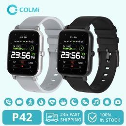 Montres Colmi P42 Smart Watch for Men, HD IPS Screen Sport Fitness Watch IP68 APPLAPIER BLUETOTH CALL SMARTWATCH pour Android iOS Phone