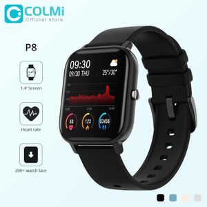 Montres COLMI P8 1.4 pouces montre intelligente hommes pleine touche Fitness Tracker pression artérielle horloge intelligente femmes GTS Smartwatch pour Xiaomi