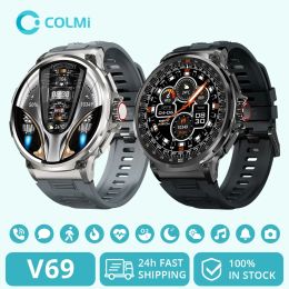 Montres Colmi V69 1,85 pouce HD Bluetooth Call Smart Watch Men Sports Fitness Tracker Heart Monitor 710mAh Smartwatch pour Xiaomi Android