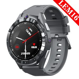 Montres connectées LEM16 Android 11 128 GPS SIM Card WiFi 8MP Camerie 2022 MAH 900x1,6 Pixel Écran 8CORE 6G 400G VÉLICATION