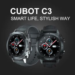 Relojes Cubot C3 Impermeable Smartwatch Sport Heart Rele Heart Monitor de sueño 5atm Bluetooth Touch Fitness Tracker Smart Watch for Men Women