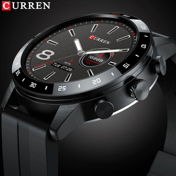 Watchs Curren 2022 New Smart Watch Men Music Play Hd Screen Sport Fitness Watch IP68 Imperping pour Android iOS Smartwatch Men