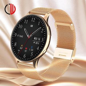 Relojes CZJW 2022 Nuevo Reloj Inteligente NFC Hombre Mujer Llamada Bluetooth IP68 Reloj Inteligente Impermeable Asistente de grabación de Voz para Android IOS HUAWEI