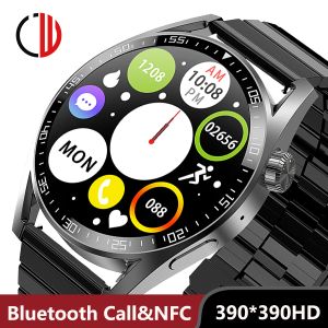 Montres CZJW JW3 Plus Watches Smart Watches Men Fitness Tracker 2021 Nouveau pour Android iOS 390 * 390 HD BTCALL SMARTWATCH NFC pour Huawei iPhone ...