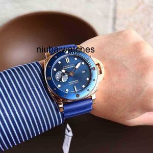 Horloges Designer Mens Fashion Diving Series Super beweging Volledig automatisch mechanisch zwemmen Sapphire lederen polshorloge -stijl