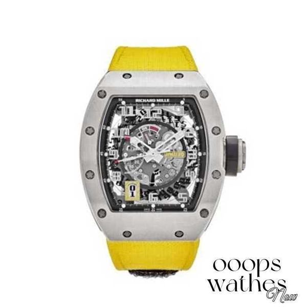 Montres Designer Montres mécaniques montrent le mouvement suisse Sports Mécanique luxe Swiss Wristwatch Titanium Men's Watch RM030