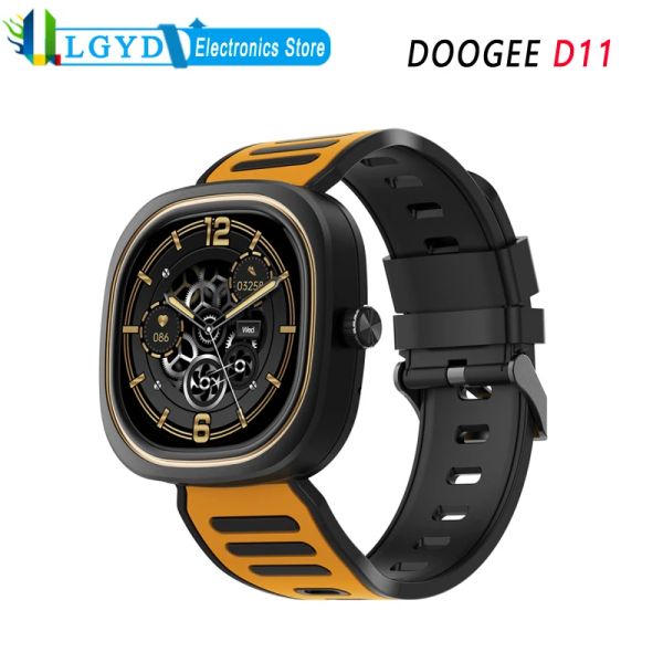 Relojes Doogee D11 Smart Watch IP68 Implaz de agua 1.32 pulgadas TFT Screen Soporte 70 Modos multideportivos Monitoreo de oxígeno de la sangre de frecuencia cardíaca