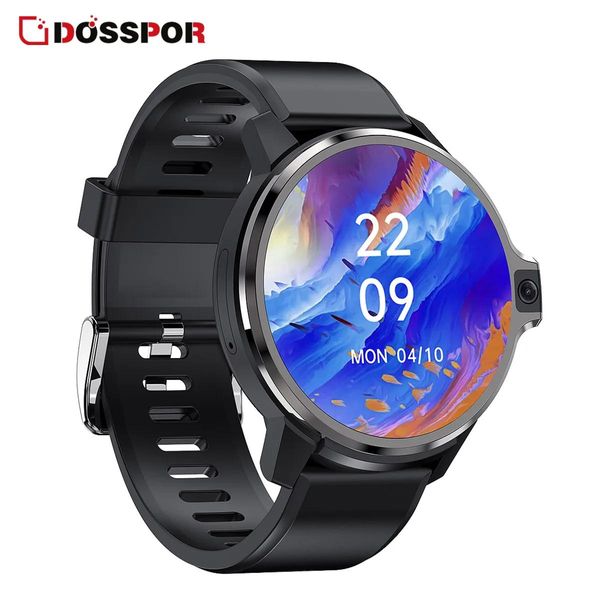 Montres Dosspor DM30 montre intelligente affichage HD double système 4G appel caméra fréquence cardiaque Android 9.1 Smartwatch prise en charge carte SIM GPS Wifi