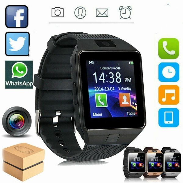 Montres DZ09 Smart Watch pour Android Smartwatch Phone Mobile Phone Smart Watches Petomètres Men DZ 09 Smartwatch Prise en charge de l'écriture manuscrite Câble USB