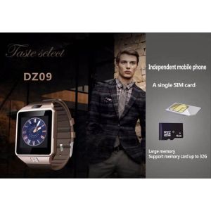 Relojes DZ09 Smartwatch Sim Tarjeta Android Teléfono Hombres Mujeres Smart Smart Watch DZ 09 Sport Waterproof Plagómetro Conecte WhatsApp Mensaje Sincronización