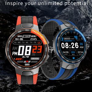 Bekijk E15 Smart Watch 2021 Men Women Professional Sports Watches IP68 Waterdichte GPS Track Hartslag Hartslag bloeddruk Weer Outdoor