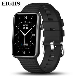 Kijkt Eigiis Smart Band 6 voor Huawei Xiaomi Android IOS Bluetooth Call Music Body Temperatuur Health Tracker Men Ladies Smartwatch Fit