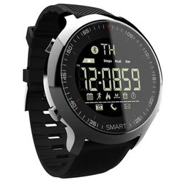 Montres EX18 montre intelligente IP67 passomètre étanche montre-bracelet intelligente sport Tracker Fitness Bluetooth passomètre Bracelet intelligent pour iPhone