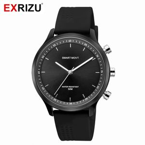 Montres EXRIZU montre intelligente NX05 professionnel 5ATM 50M étanche Bluetooth Smartwatch Movt montre à Quartz hommes femmes pour téléphone Android iOS