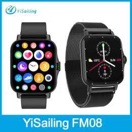 Montres FM08 Bluetooth Call Smart Watch 1.69 "Fitness complet Fitness Smartwatch Sports Sports Watchs Smart Band étanche