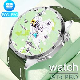 Bekijkt voor Huawei GT4 Pro Smart Watch Men Watch 4 Pro Amoled HD -scherm Bluetooth Call GPS Fitness Tracker ECG+PPG SmartWatch 2024 Nieuw