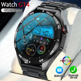 Bekijkt voor Huawei Watch 4 Pro Nieuw Smart Watch Heren AMOLED HD -scherm GPS Sport Wtach IP68 Waterdichte Bluetooth Call Smartwatches Man
