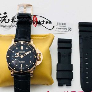 Horloges voor luxe heren mechanisch horloge hoogste versie in markt rood goud met textuur en waardemerk Italië sport
