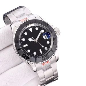 Montres pour hommes Montre mécanique automatique 40 mm en céramique en acier inoxydable Série Diver Bracelet de montre réglable Conception étanche pour la vie Montre-bracelet à remontage automatique