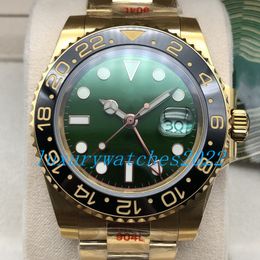 Horloges voor heren keramische bezel groene wijzerplaat 40 mm NF Factory V5 automatisch uurwerk Ref.116718 18k gouden roestvrijstalen armband lichtgevende herenhorloges
