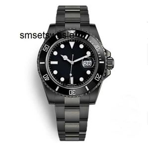 Relógios para homens fábrica mecânica mariner 40mm vidro safira cerâmica data 904 aço inoxidável todo estilo preto 116610