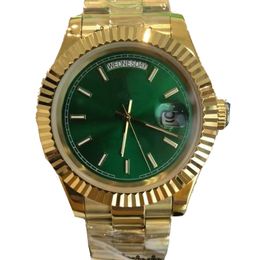 horloges voor mannen met doosontwerperweek dagdatum automatische horloges 40 mm goud 904L roestvrij staal vouwbesparen waterdichte lichtgevende mechanische polshorloges geschenken