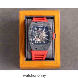 Horloges voor heren Mechanisch horloge Richa Mill Luxe Rm010 Volautomatisch uurwerk Saffierspiegel Rubberen horlogeband Zwitsers merk Tr9r