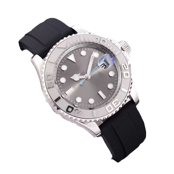 montres pour hommes Montre de la série YachtMaster améliorée Bracelet en acier inoxydable incrusté de céramique dorée Mouvement automatique classique Montres-bracelets DHgate