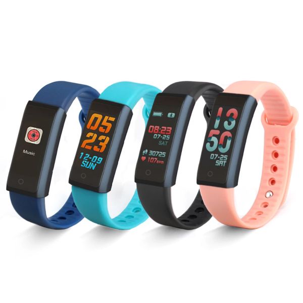 Regardez Forca F600 Smart Band Pression de la pression artérielle Monitor de bracelet Intelligent Bracelet Fitness Tracker Petomètre PK Fitbits