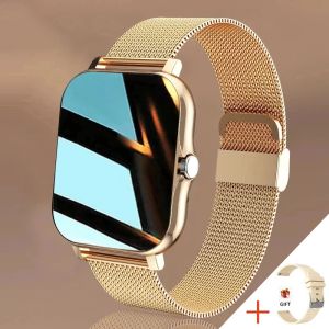 Montres Full Touch Sport Smart Watch Men Women Heart Rate Fitness Tracker Bluetooth Call Smartwatch Wristwatch GTS 2 P8 Plus Watch + Box