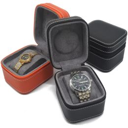Relojes G6DF Delicado Viajamiento Case de vigilancia Organizador de collar Cabecillo clásico Caja de joyas de pulsera Accesorios de relojes 1 Slot