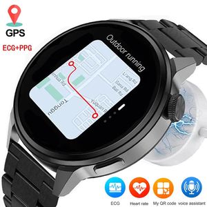 Horloges GAINBANG Smart Watch Heren Vrouw Fitness Hartslag ECG Tracker Armband GPS NFC Oproep Horloge Sport Smartwatch voor Android IOS
