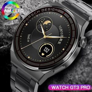 Bekijkt Gejian 2022 Full Circle Touch Screen Steel Band Luxe Bluetooth Calling Men's Smart Watch Waterproof Sports Fitness Watch + Box