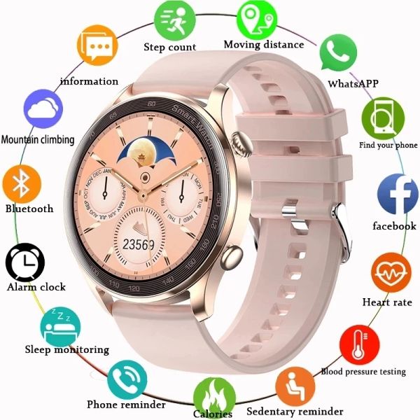 Regardez la montre intelligente de Gejian Men's Bluetooth appelez la pression artérielle de pression artérielle imperméable sport fitness smart montre pour iOS Android